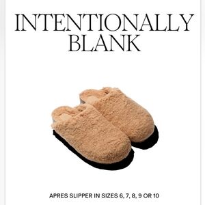 Intentionally Blank Cozy Tan Slippers Size 8